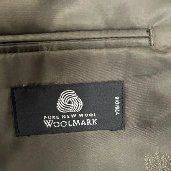 Upcycled Embellished Ankara/Sequin Lace/Rhinestone Blazer Wool M - Picture 9 of 11